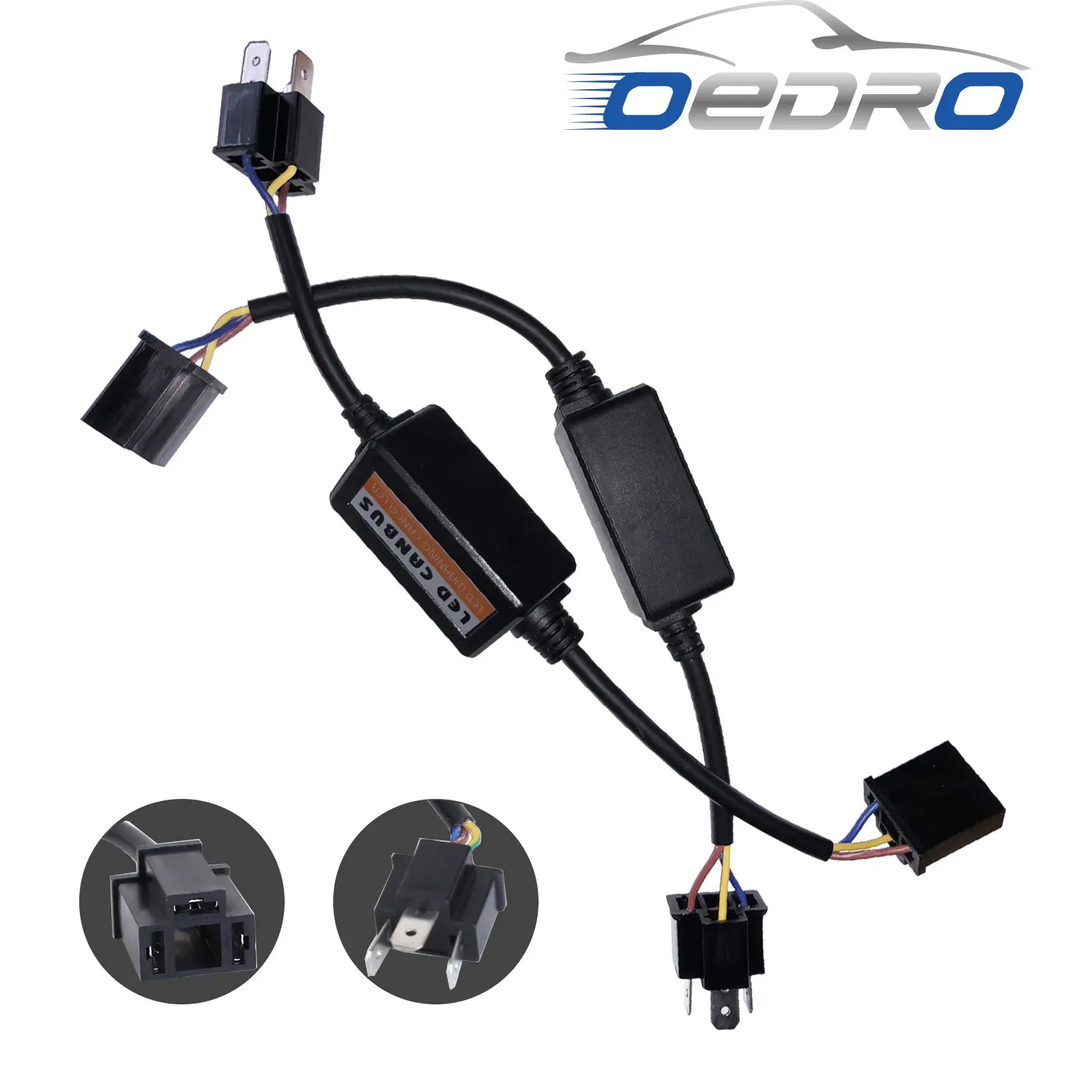 Pack of 2 CAR ROVER H4//9003//HB2 Decoder Canbus Resistor Anti-flicker Error Free Harness for LED Headlight Conversion Kit Warning