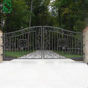 Hand Hammered Steel Swing Driveway Gate Buy Steel Gate Swing Gate Driveway Gate Product On Alibaba Com