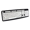USB Wired Colored Computer Keyboard with Big White Keys for Elder People User or Kids` Education With Competitive Price