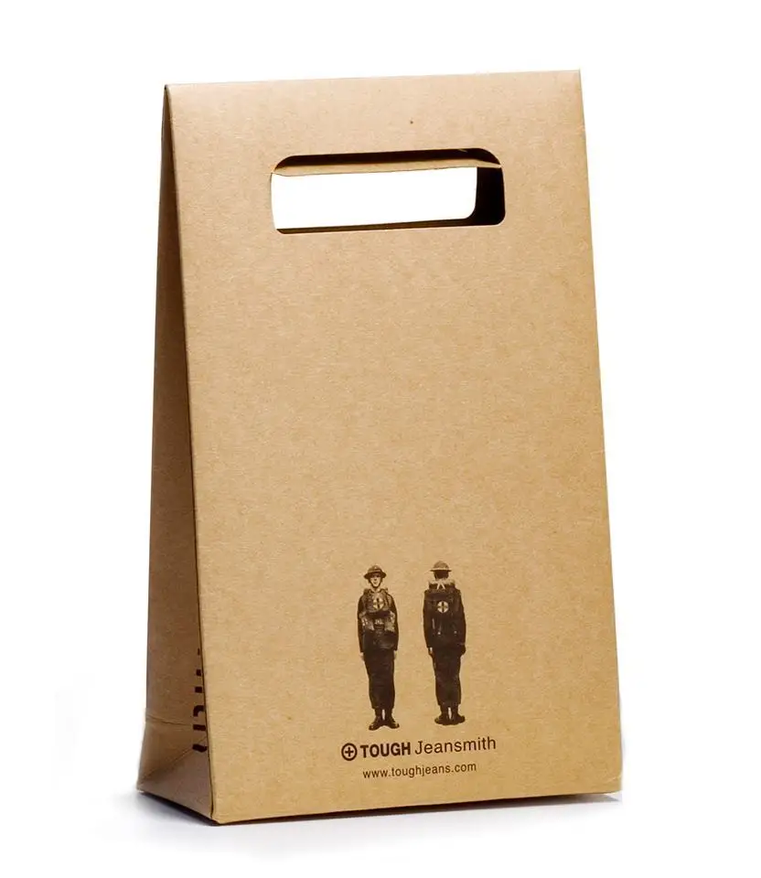 Hot Brown Kraft Paperboard Cut Handle Machine Making Paper Hot Brown Kraft Paperboard Cut Handle Machine Making Paper Bag For Gift Packaging