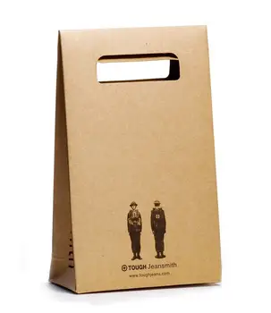 Hot Sale Brown Kraft Paperboard Die Cut Handle Machine Making Paper Bag For Gift Packaging - Buy ...