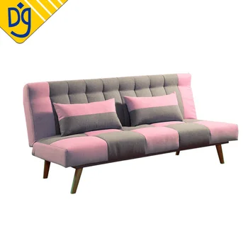 Pink Anese Style Sleeping Sofa Bed With Patchwork Fabric Pink Anese Style Sleeping Sofa Bed With Patchwork Fabric