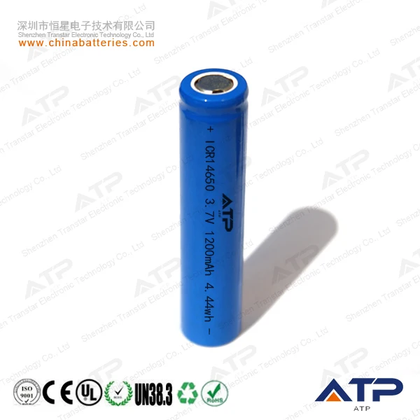 14650 1200 Mah 3 7 V Li-ion Battery / 14650 Battery 3.7v 1200mah / 3.7v ...