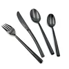 Titanium Plating Knife Fork Spoon Set Will Not Fade (Black) Flatware Set