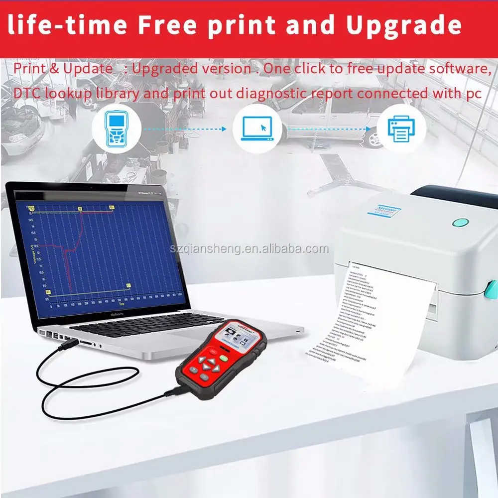 Hot Sale OBD2 ODB 2 Automotive Scanner Car Diagnostic Scanner 12V Battery Tester Check Engine Engine Automotive Code Reader Tool