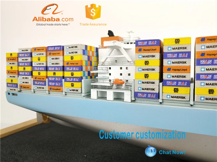 model container ship 60cm model ships made in china plastic shipping container model