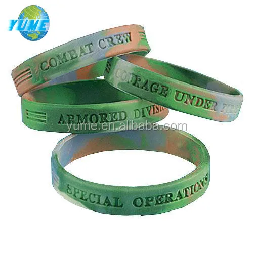 Camouflage Army Silicone Wristbands Rubber Military Camouflage Army Silicone Wristbands Rubber Military Bracelets Hot In Usa