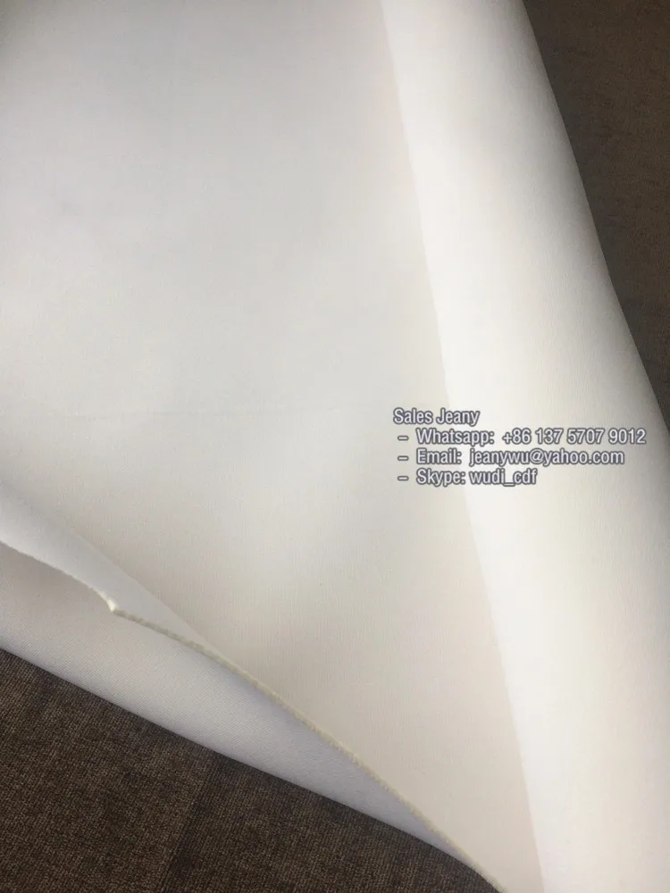 1mm Neoprene Fabric Color White Very Thin 0.5mm-1mm Usage For Bra ...