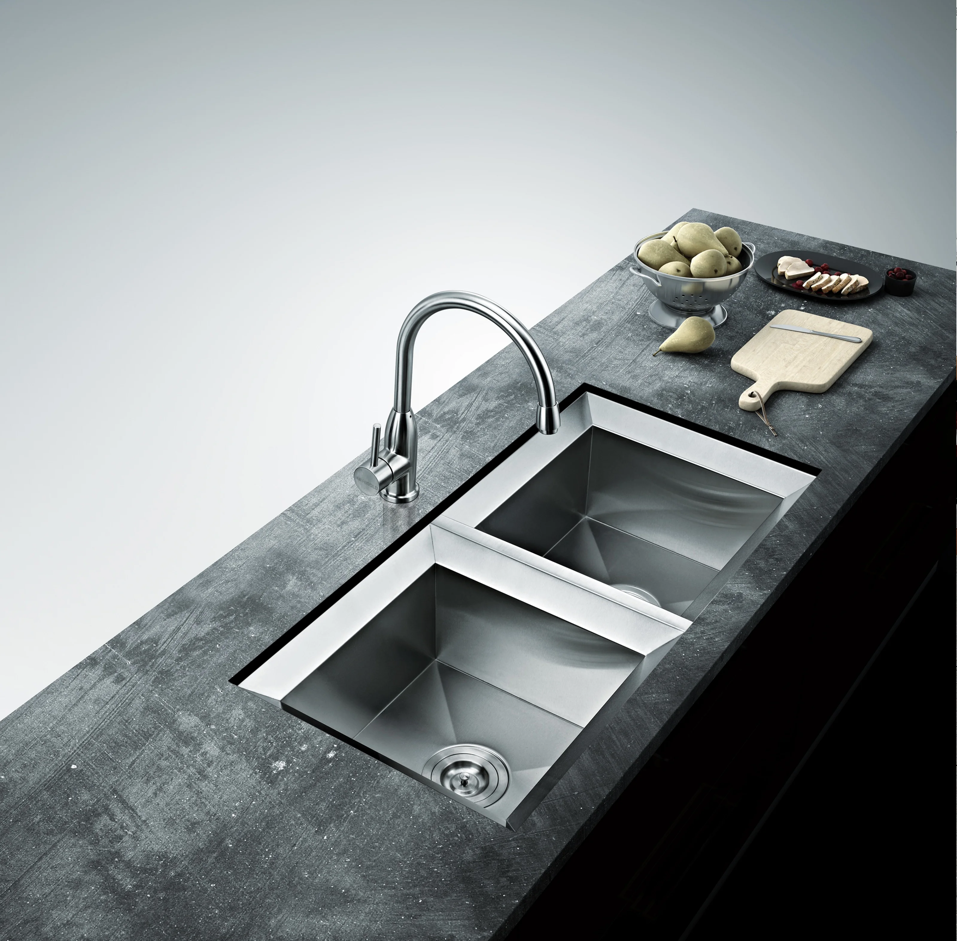 户外商业不锈钢斜坡边水槽制造商