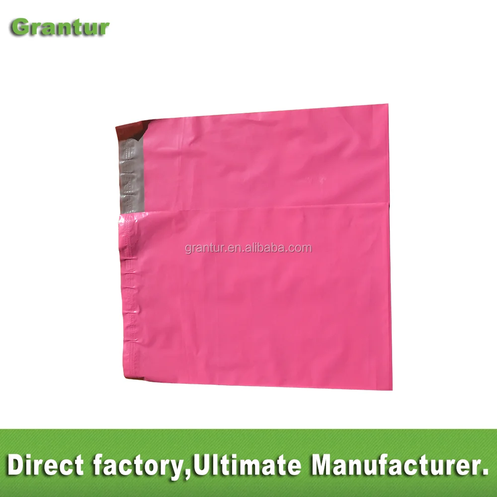 Custom Cloth Mailing Bags Solid Color Pink Mailing Bags Pink Poly