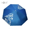 Cheap wholesale promotional dark blue double layer handbag fold umbrella