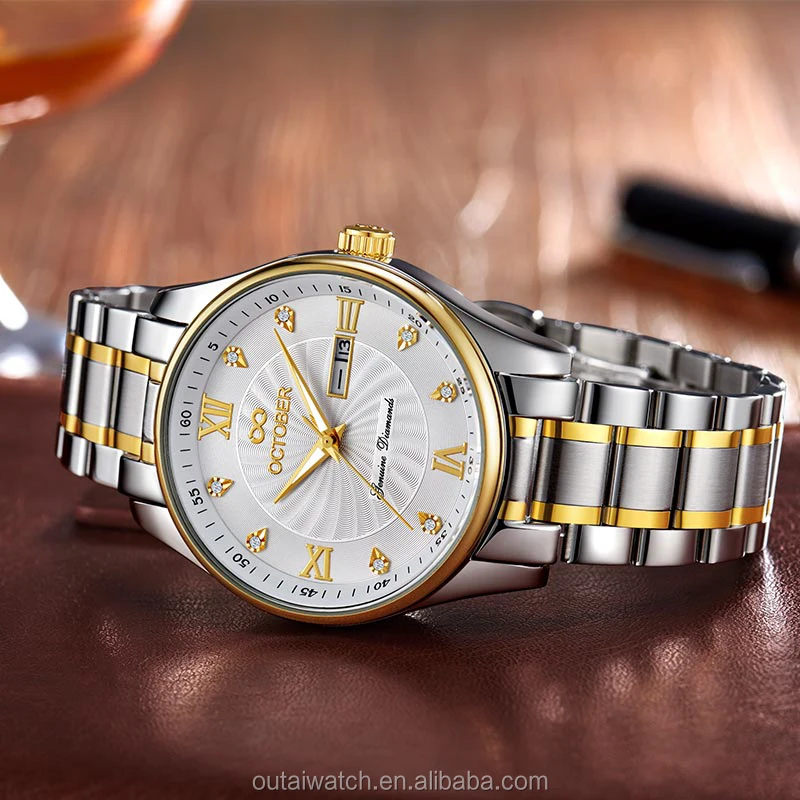 Stainless Steel 5atm Water Resistant Quartz Watch - Buy Quartz Watch ...