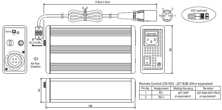 230w 48v Lead Acid Battery Charger Pb-230-48 Meanwell 2 Years Warranty ...