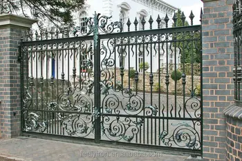 Villa Driveway Wrought Iron Sliding Gate Buy Villa Iron Gate Iron Driveway Gates Wrought Iron Sliding Gate Product On Alibaba Com