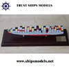 Container ships models in scale