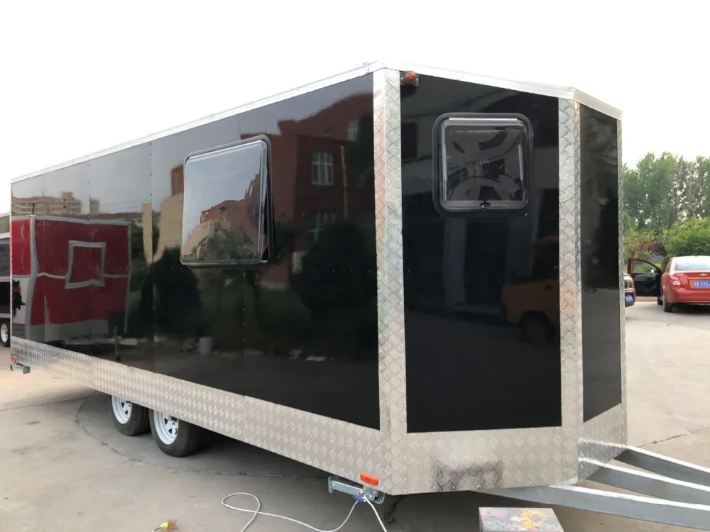 New Design Mobile Aluminum Shop Trailer With Folding Out Door - Buy ...