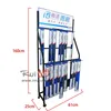 Metal Shop Standing Two-Tier Multiple Hooks Movable Wiper Blade Display Rack