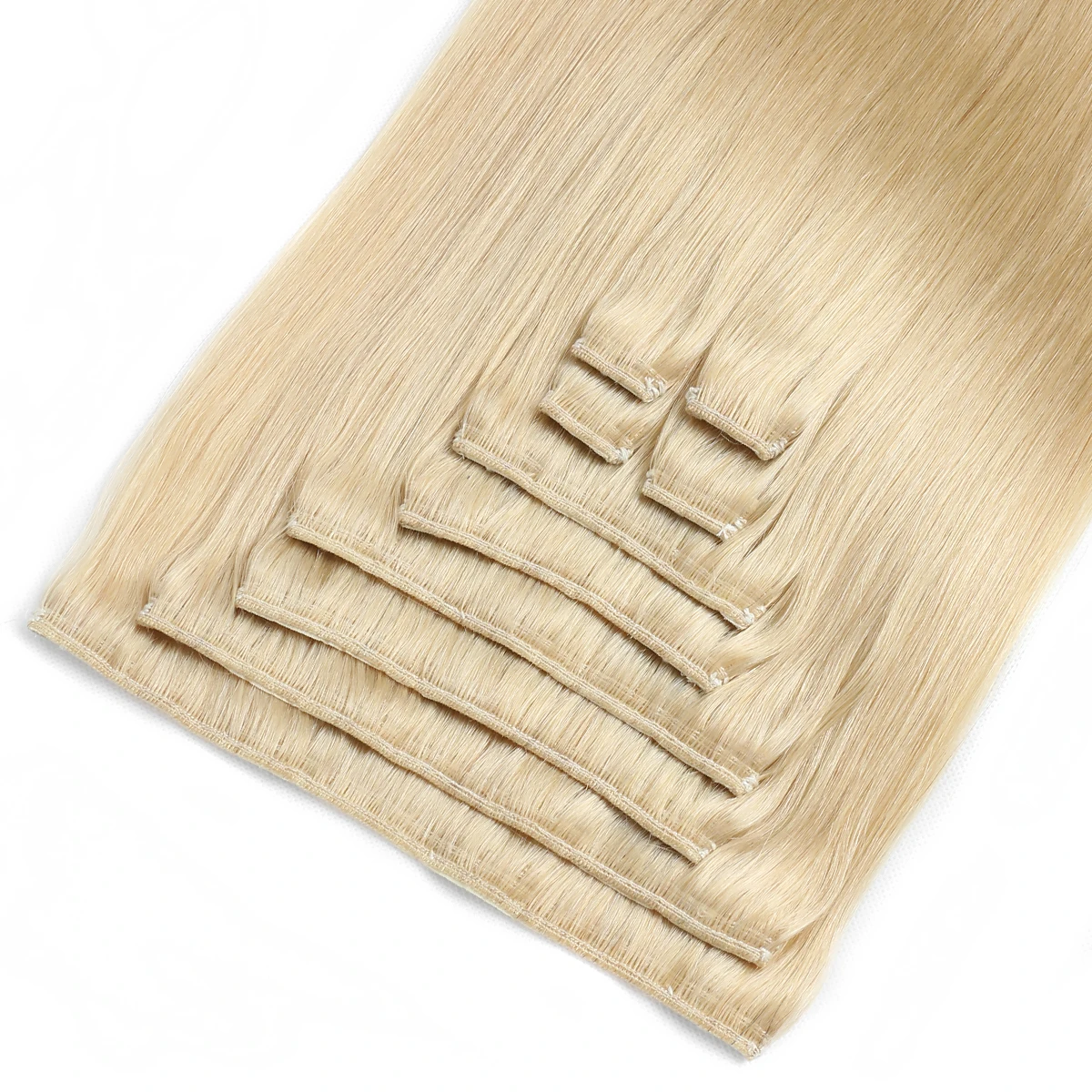 8pcs/set Deluxe Triple Clip In Remy Human Hair Extension,Full Head