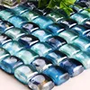 High Quality Blues Bubble Tile Crystal Glass Mosaic Swimming Pool Tile