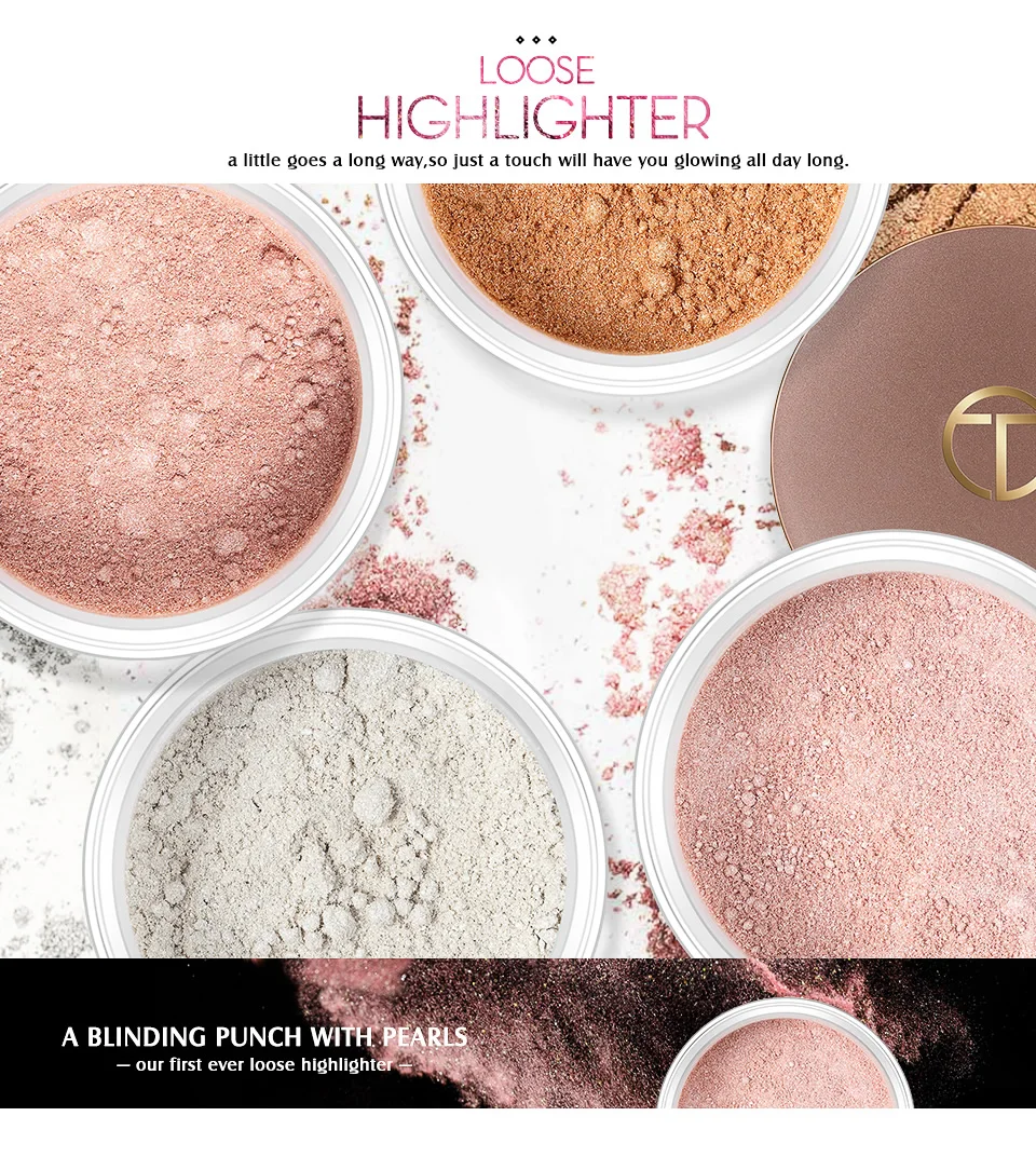 O.two.o Loose Highlighter Powder Pigment Perfume Shining Cosmetics 3d ...
