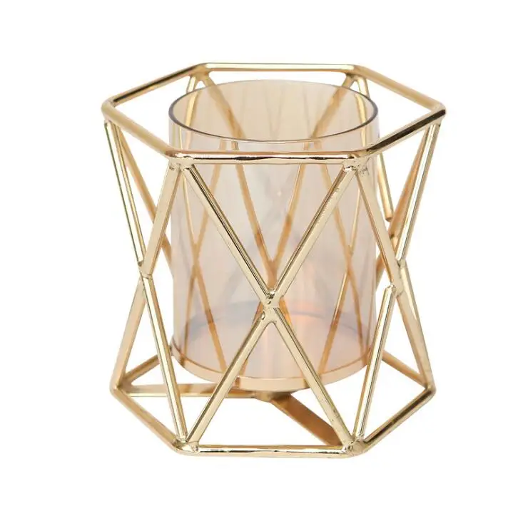 Home Large Crystal Candle Holders Elegant Heavy Solid Square Tealight ...