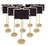 Hot sale FSC&BSCI factory supply wholesale rustic wooden blackboard with stand mini message blackboard