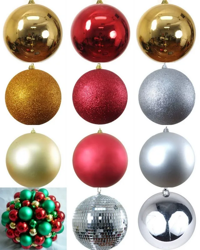 40cm Giant Outdoor Christmas Ball,30cm Glitter Christmas Ball,Christmas ...