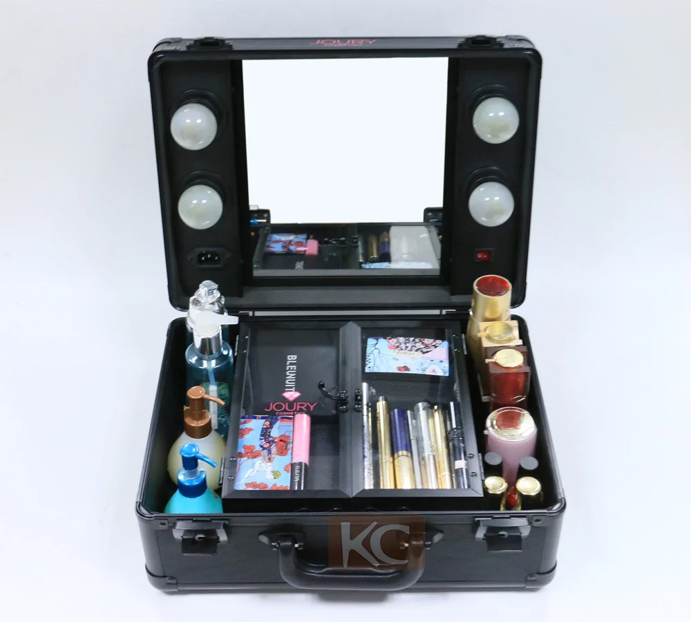 Verlichting Make-up Geval Met Mirrior,Professionele Make-up Geval ... Verlichting Make-up Geval Met Mirrior,Professionele Make-up Geval ...