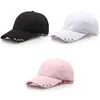 Men Women Metal Ring Baseball Cap Adjustable Casual Sport Hip-Hop Ball Hat