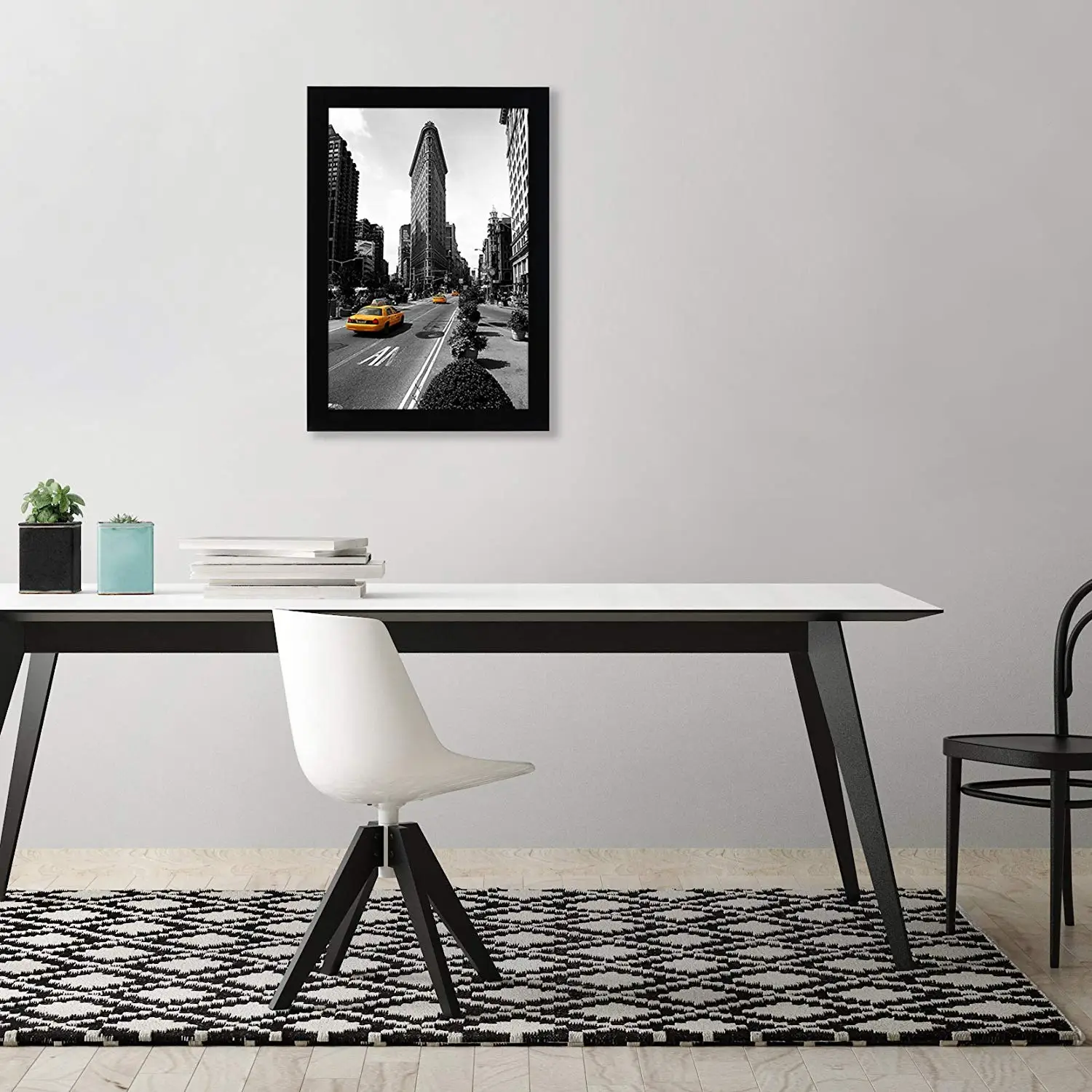 12x16 Picture Frame Wall Or Desk Photo Display For Pictures/black Wood