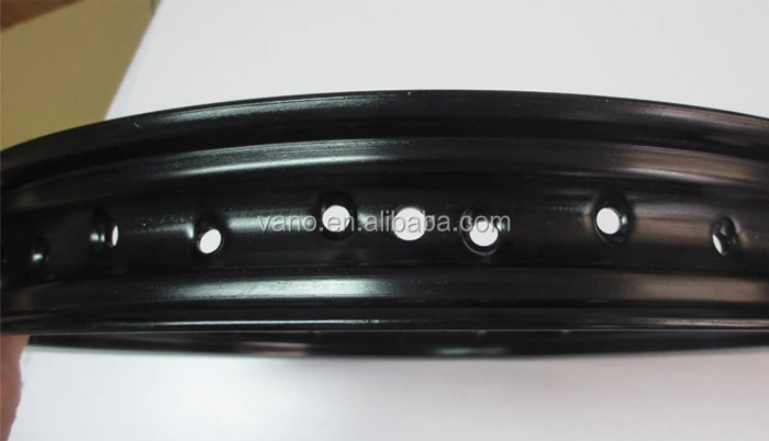 WM Type Black 21 Inch Scootor Motorcycle Steel Alloy Wheel Rim