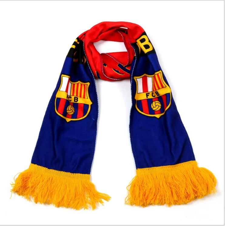 Wholesale Custom Design Soccer Fan Scarf Custom Made Football Scarves