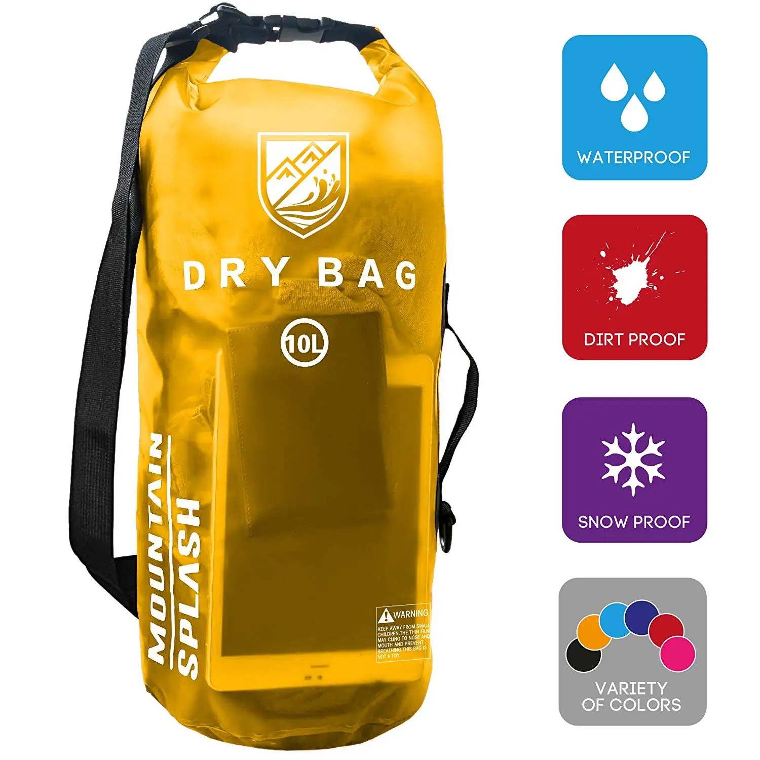 Evergreen Dry Bag Waterproof Roll Top Sack Keeps Gear Dry 10L 20L 30L