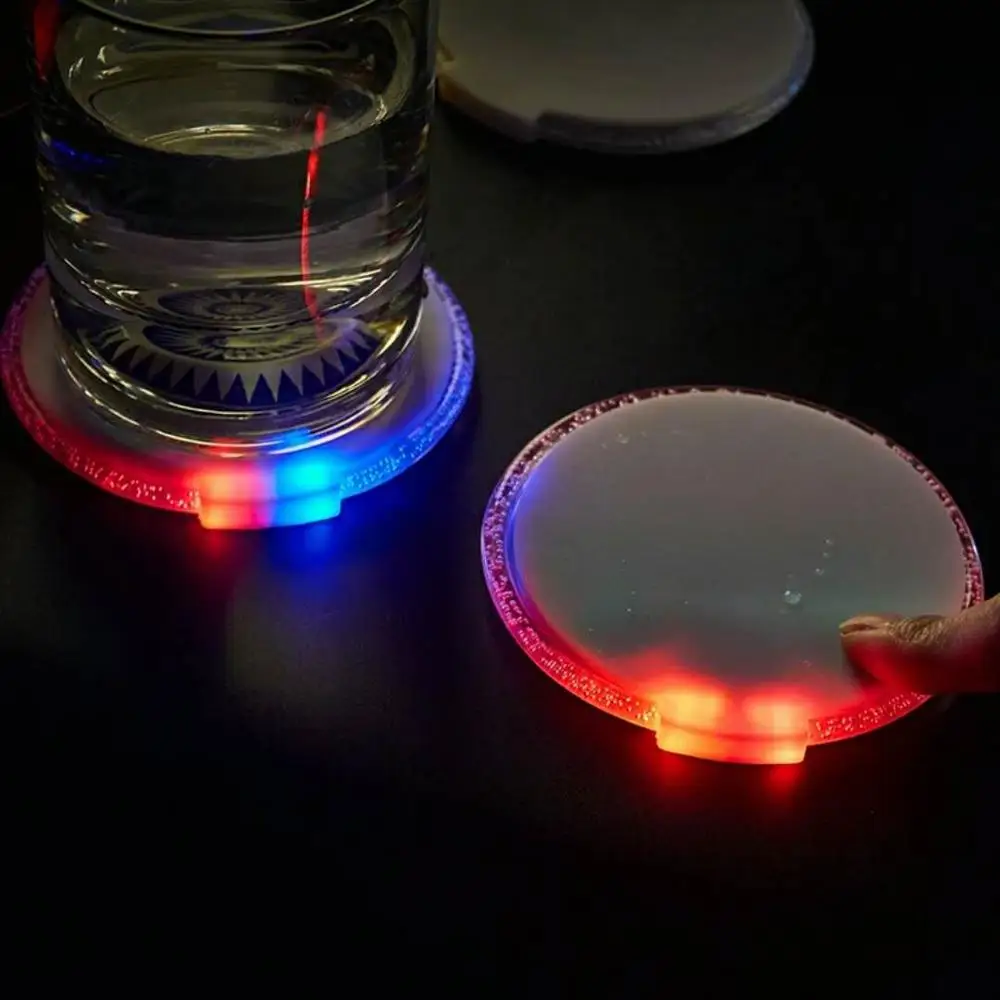Led Coasters With Custom Logo,Led Light Drink Coasters Buy Led