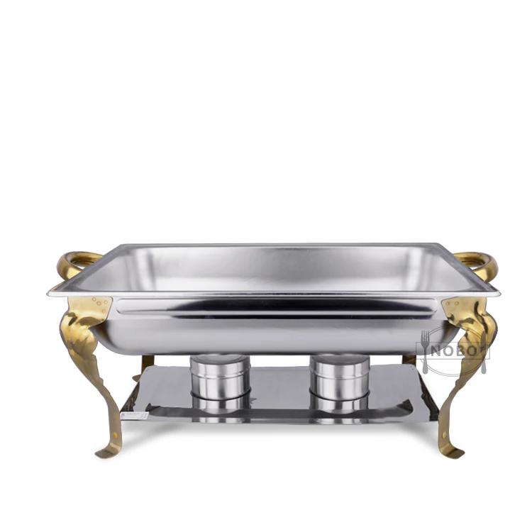 Wholesale Hotel Gold Induction Buffet Food Warmer Stainless Steel