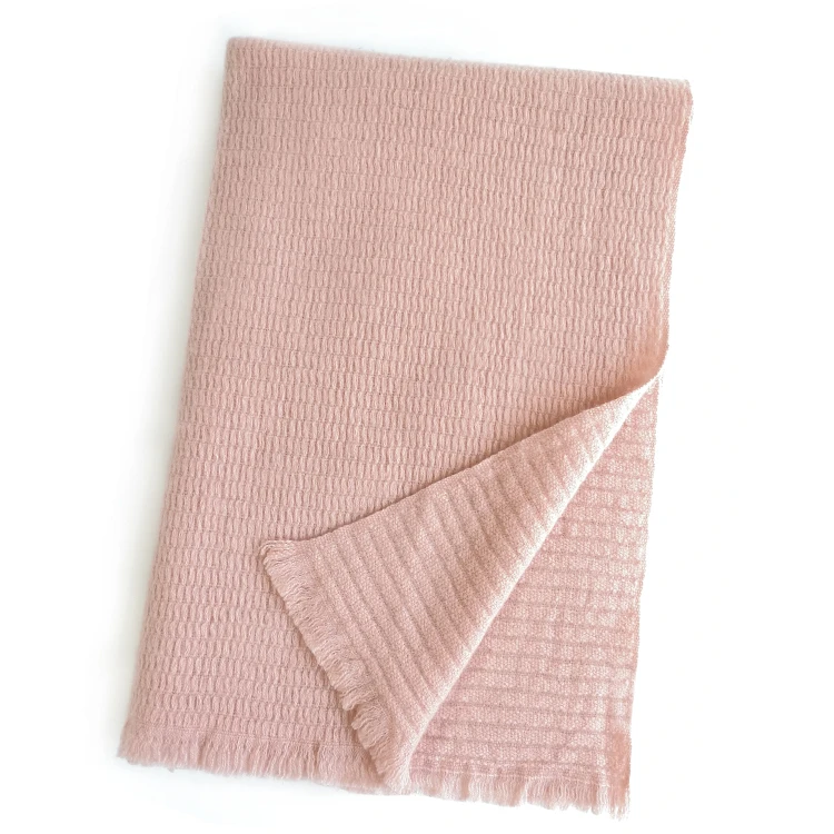 2019 Knit Cashmere Crochet Cable Women Wool Knitted Shawl Ladies Scarves Pashmina Knitted Scarf