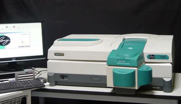 cary-5000 w/ dra-2500, cary-500i uv-vis-nir spectrophotometer