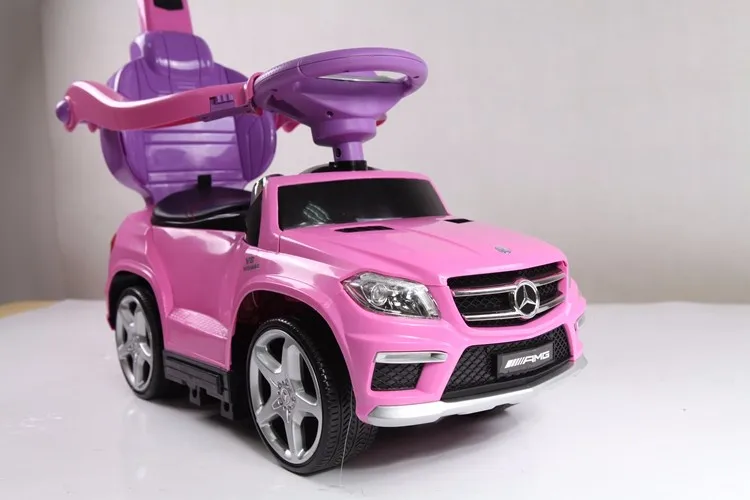 pink mercedes push car