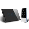 Wireless Remote Control Light Off Time Switch , RF 433Mhz , 120 x 72 MM Crystal Glass Panel Remote Touch Wall Light Switch