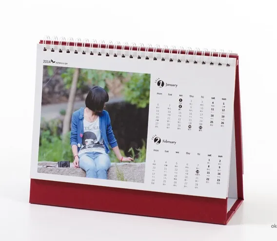 Custom Design Printed Folding Daily Desk Calendar - Buy Desk Flip ...