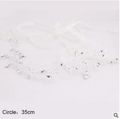 Love Poems Of Fine Handmade Flower Hair Band Crystal Wedding Dress