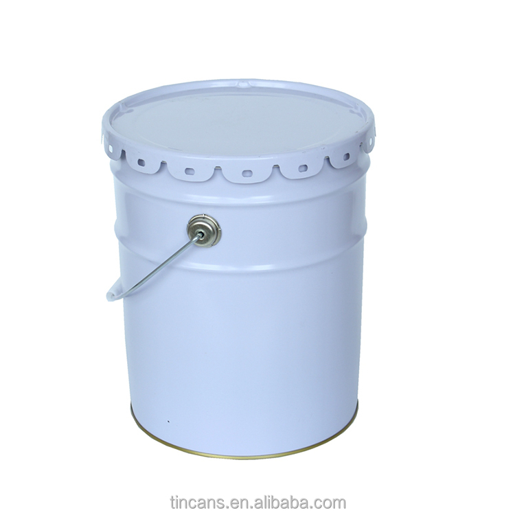 18l 20l Metal Steel Tin Bucket Drum With Lid 10 Liters With Lid/oval