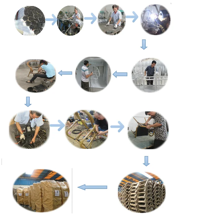 modern outdoor aluminium dining chairs for hot selling