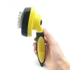 Dog self cleaning slicker deshedding brush pet long hair comb