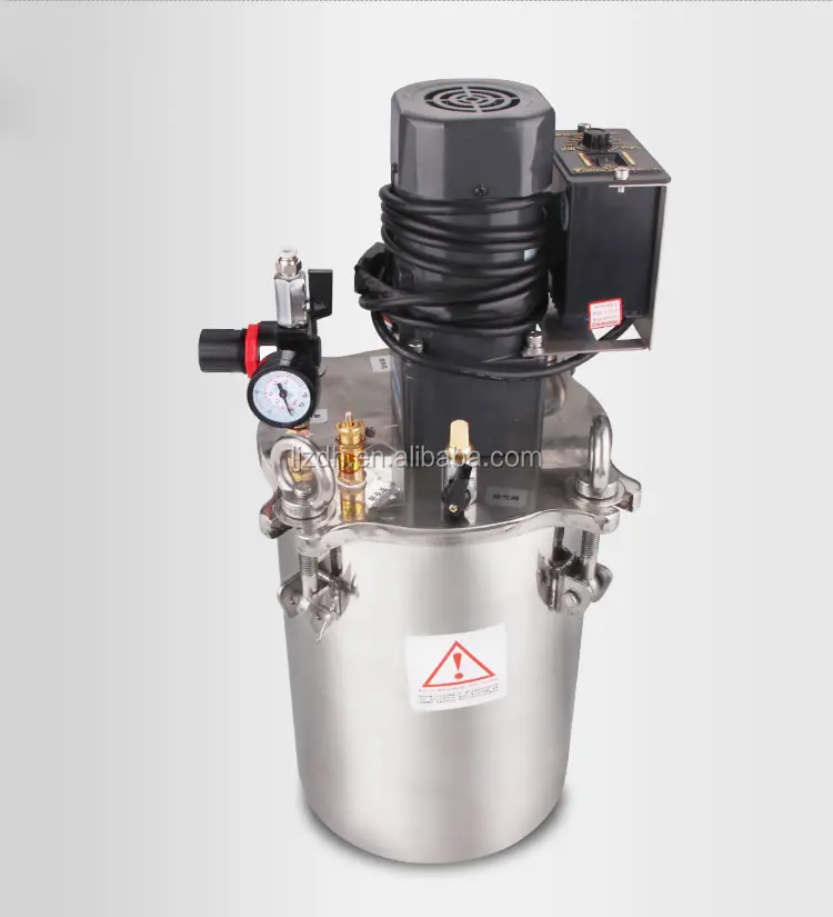 Stainless Steel Glue Dispensing Pressure Bucket Electric Mixing