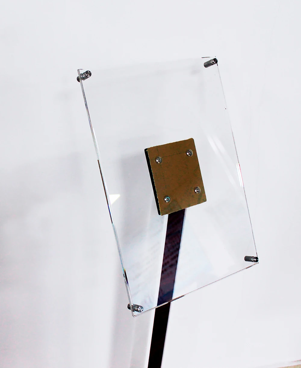 Free Standing Transparent Acrylic Floor Display Stand Advertising