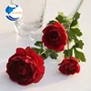 3 Heads New Single Stem Dew Lotus silk Peony for Wedding Home Showcase Decorative Artificial Flowers