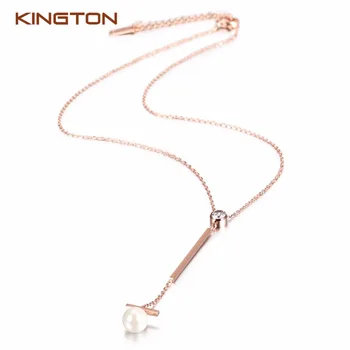 16 5 Rose Gold Necklace Models Gold Mangalsutra Designs Pearl Pendant Jewelry Necklace For Women To Sale Buy Necklace Pearl Necklace Gold Mangalsutra Designs Product On Alibaba Com