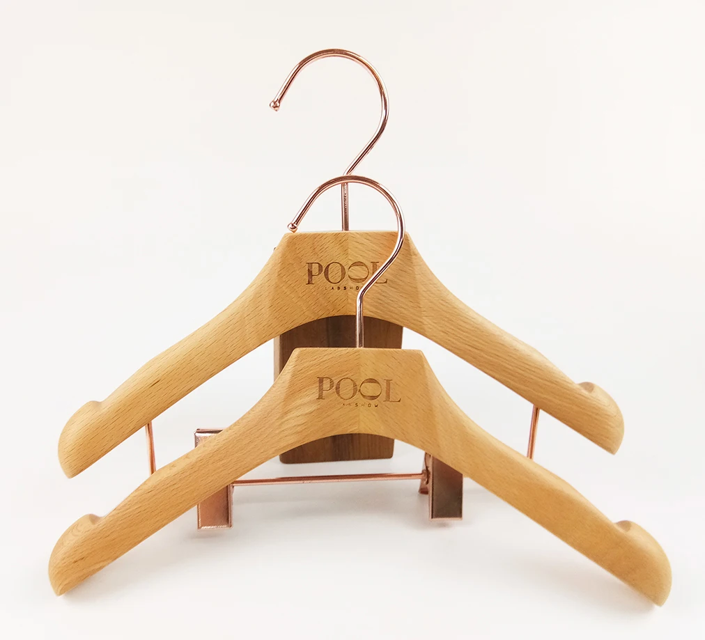 natural wood kids coat hangers for children clothes