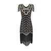 JONG-EE Women's gatsby flapper 1920s sequin evening women dresses